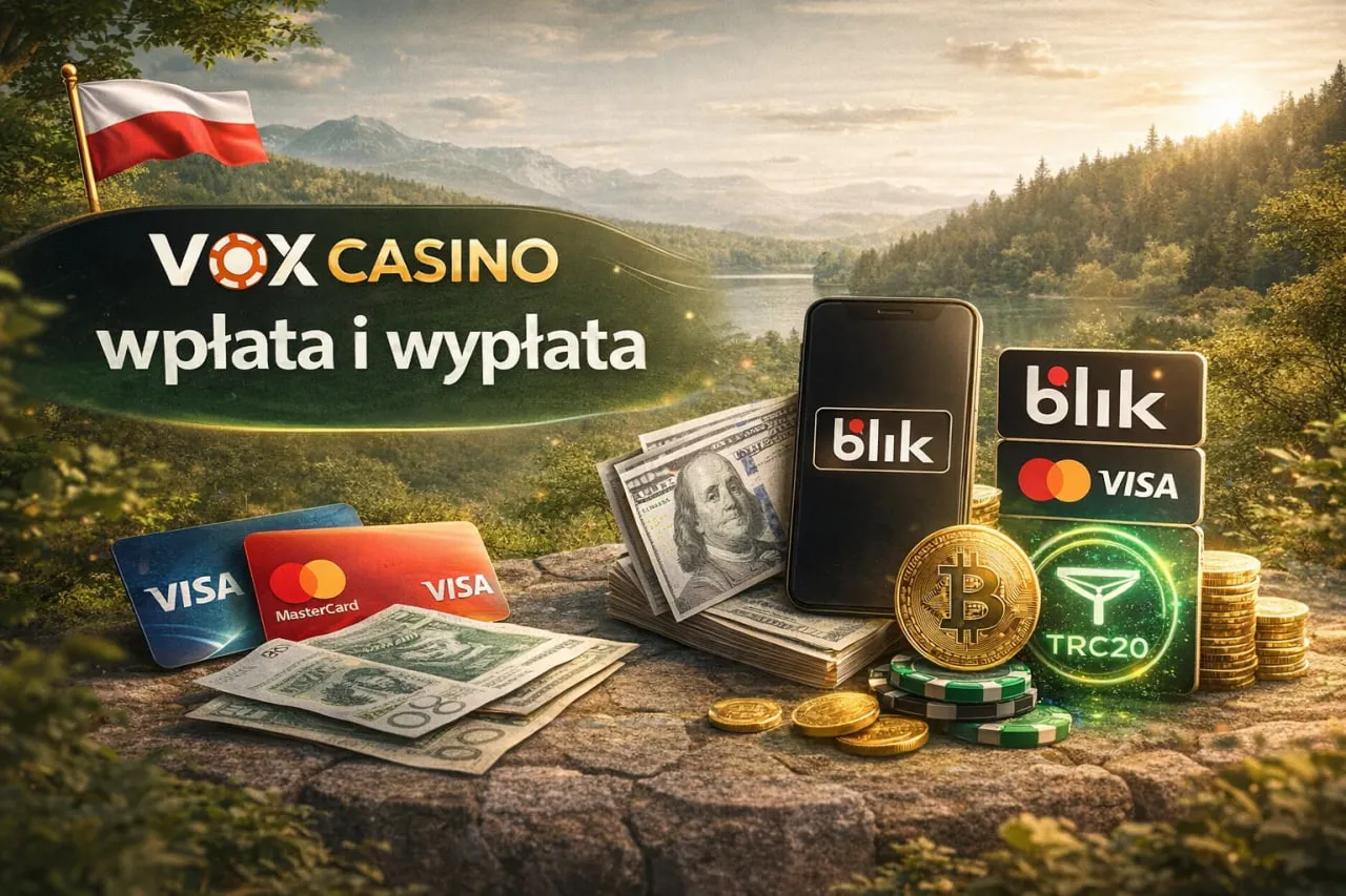 Vox casino wpłata i wypłata – metody płatności, limity, czas